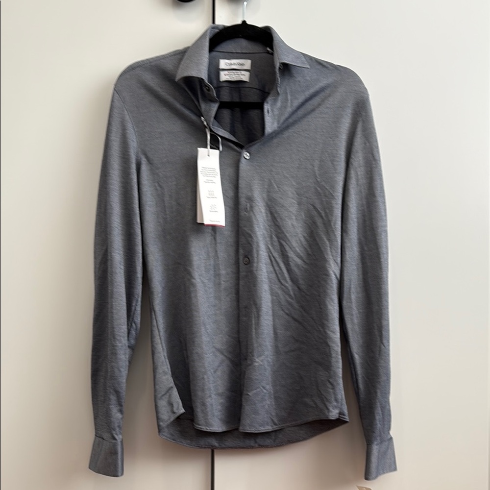 Calvin Klein Slim Fit Gray Shirt